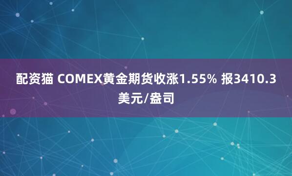 配资猫 COMEX黄金期货收涨1.55% 报3410.3美元/盎司